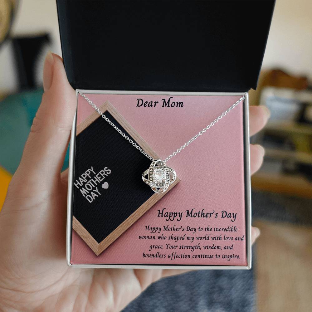 Mothers Day Incredible Woman Love Knot Necklace