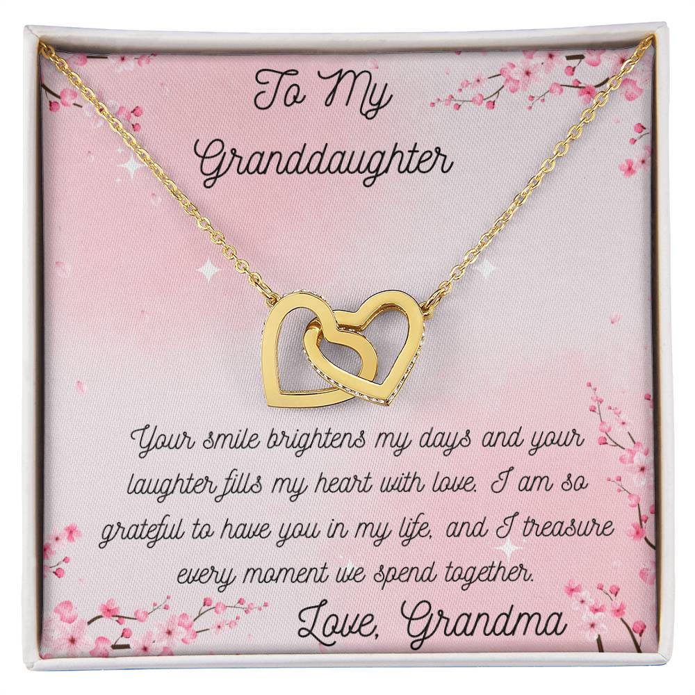Granddaughter Interlocking Heart Necklace